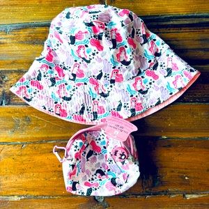 Mermaid Bucket Sun Hat with Matching Carry Bag
